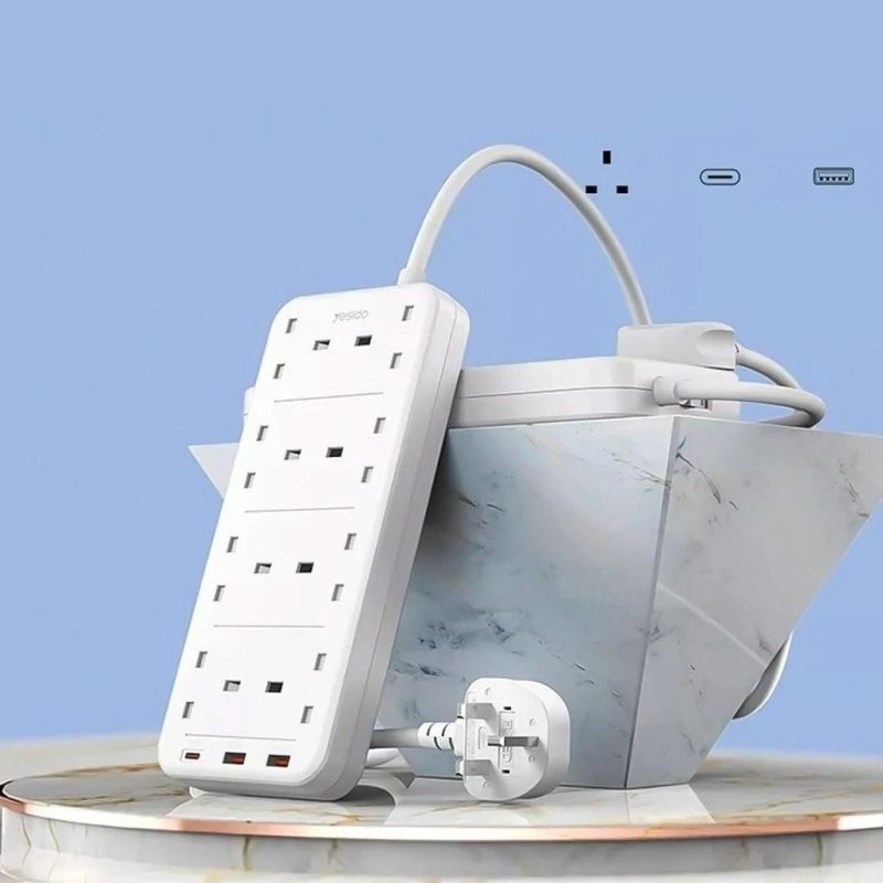 مقبس طاقة يسيدو بقوة 3250 وات للشحن السريع - أبيض | Signals Electronics مقبس طاقة يسيدو بقوة 3250 وات للشحن السريع - أبيض