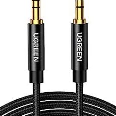كابل صوت يوجرين 3.5mm بطول 5م - أسود عالي الجودة