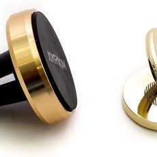 حامل مغناطيسي جوي روم للسيارة يدور 360 درجة - ذهبي