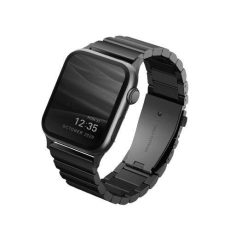 حزام ساعة آبل من يونيك ستروفا بوصلات فولاذية بأحجام 42/44/45/49 ملم