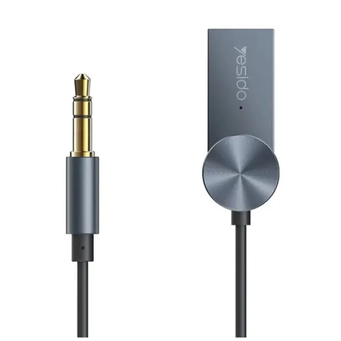 محول صوت لاسلكي للسيارة بتقنية بلوتوث 5.0 من يسيدو - رمادي | Signals Electronics محول صوت لاسلكي للسيارة بتقنية بلوتوث 5.0 من يسيدو - رمادي