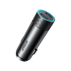 شاحن سيارة جوي روم ثنائي بقوة 50 وات مع شحن سريع وآمن - أسود