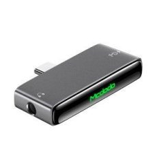 محول صوت مكدودو 60 وات من تايب سي إلى دي سي 3.5 وتايب سي - أسود