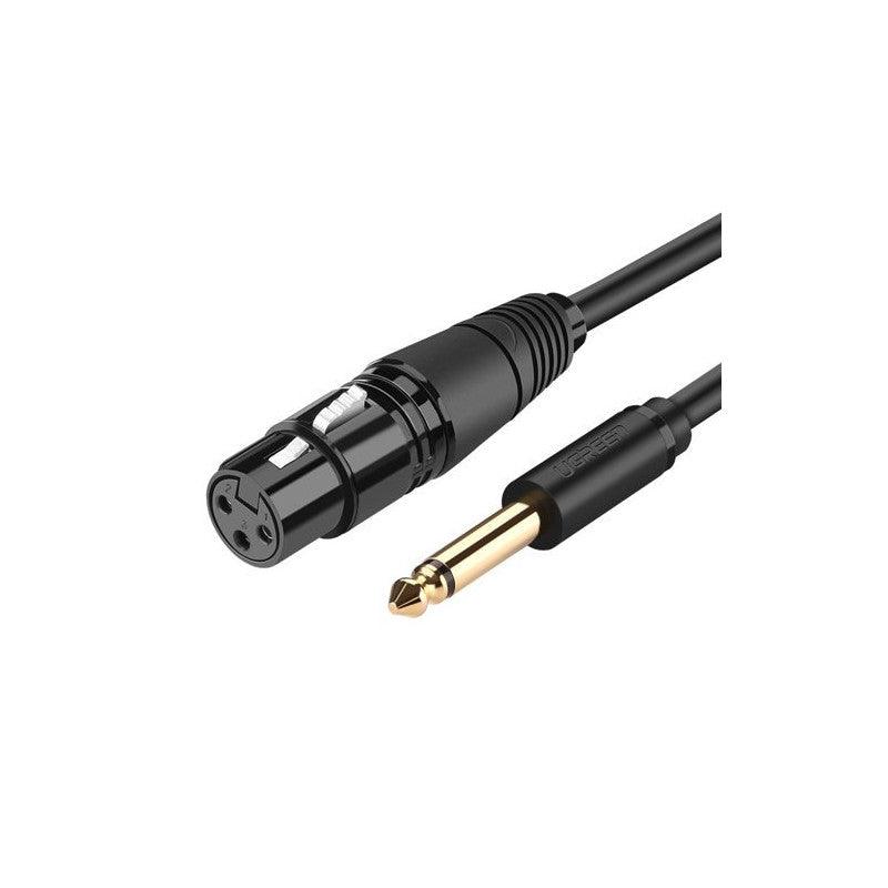 كابل صوت يوجرين 6.35Mm إلى Xlr 2م - أسود | Signals Electronics كابل صوت يوجرين 6.35mm إلى XLR 2م - أسود