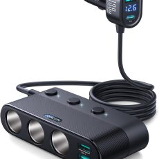 موزع ولاعة السجائر 7 في 1 من جوي روم شاحن سيارة 139 وات - أسود