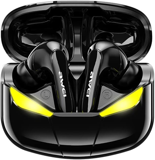 سماعات أذن Awei للألعاب مع ميكروفون / سماعات رأس لاسلكية عالية الحساسية بتقنية البلوتوث مع الألعاب/الموسيقى - أسود | Signals Electronics سماعات أذن AWEI للألعاب مع ميكروفون / سماعات رأس لاسلكية عالية الحساسية بتقنية البلوتوث مع الألعاب/الموسيقى - أسود