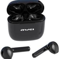 سماعات أذن AWEI اللاسلكية / سماعات أذن ستيريو بتقنية البلوتوث 5.3 مع ميكروفون - أسود