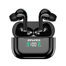 سماعات أذن AWEI اللاسلكية بتقنية البلوتوث 5.3 وخاصية إلغاء الضوضاء - أسود