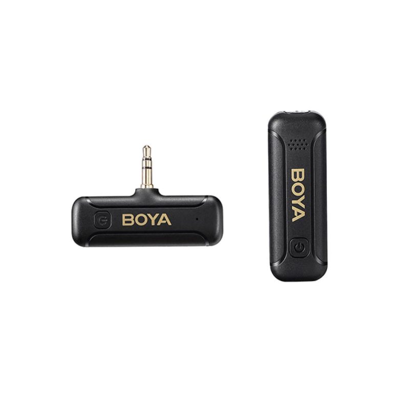 نظام ميكروفون لاسلكي Boya 2.4 جيجا هرتز Aux 3.5 مم (ميكروفون واحد) - أسود | Signals Electronics نظام ميكروفون لاسلكي BOYA 2.4 جيجا هرتز AUX 3.5 مم (ميكروفون واحد) - أسود