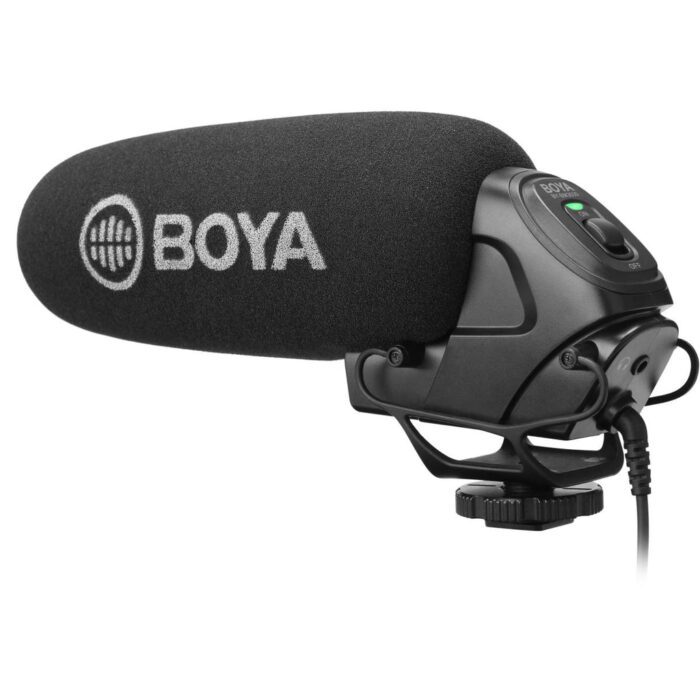 ميكروفون Boya Shotgun على الكاميرا - أسود | Signals Electronics ميكروفون BOYA Shotgun على الكاميرا - أسود