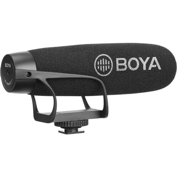 ميكروفون Boya السلكي Super-Cardioid Shotgun الموجود على الكاميرا لأجهزة الكمبيوتر المحمولة والهواتف الذكية | Signals Electronics ميكروفون BOYA السلكي Super-Cardioid Shotgun الموجود على الكاميرا لأجهزة الكمبيوتر المحمولة والهواتف الذكية