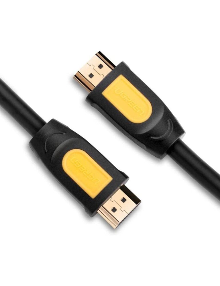 كبل Hdmi دائري من Ugreen طول 5 أمتار (أصفر/أسود) 10167 | Signals Electronics كبل HDMI دائري من UGREEN طول 5 أمتار (أصفر/أسود) 10167