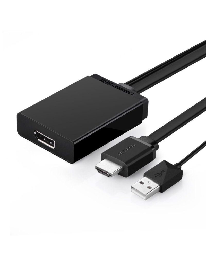 محول يوجرين HDMI + USB إلى DP 0.5 متر – محول عالي الجودة