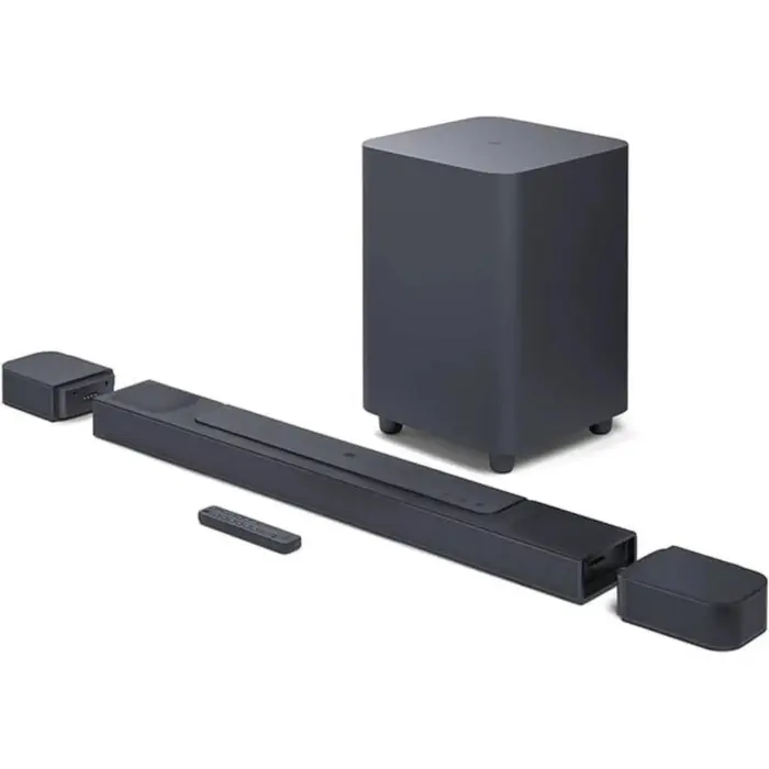 مكبر صوت JBL 5.1 قناة مع مكبر صوت محيطي قابل للفصل وتقنية Dolby