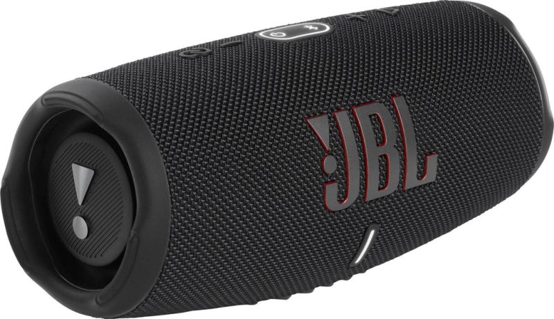 مكبر صوت Jbl Charge 5 بلوتوث مقاوم للماء للاستخدام الخارجي بمنفذ Usb باللون الأسود | Signals Electronics مكبر صوت JBL CHARGE 5 بلوتوث مقاوم للماء للاستخدام الخارجي بمنفذ USB باللون الأسود