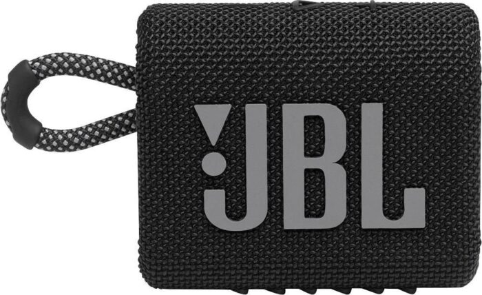 مكبر صوت JBL GO 3 اللاسلكي المحمول المقاوم للماء - أسود