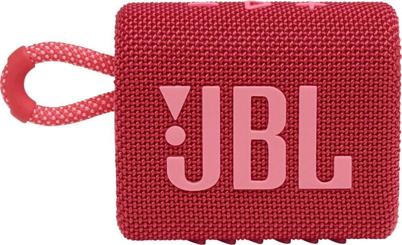 مكبر صوت JBL GO 3 اللاسلكي المحمول المقاوم للماء - أحمر