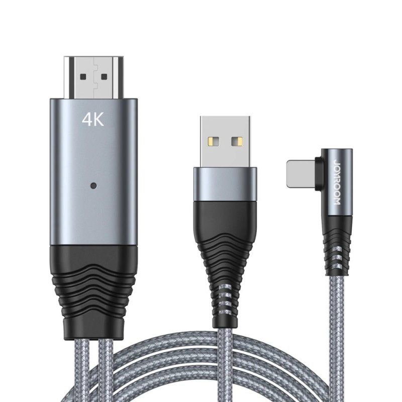 كابل جوي روم Lightning To Hdmi 4K | Signals Electronics كابل جوي روم Lightning to HDMI 4K