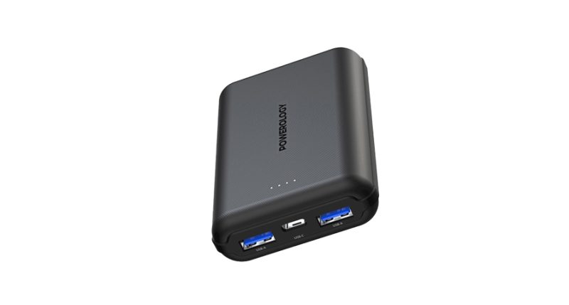 Powerology 10000 Mah Pd20W Qc 18W 2*Usb-A 1*Usb-C Port Fast Charging Power Bank - Black | Signals Electronics Powerology 10000 mAh PD20w QC 18W 2*USB-A 1*USB-C Port Fast Charging Power Bank - Black