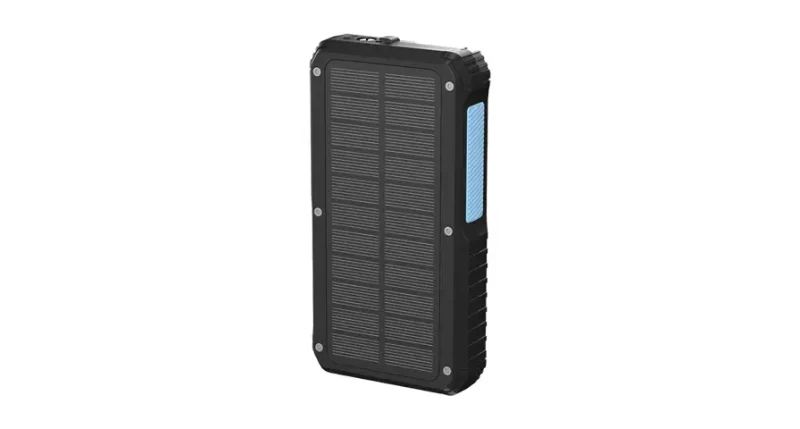 Powerology 20000mAh Solar Wireless Charging Power Bank - Black