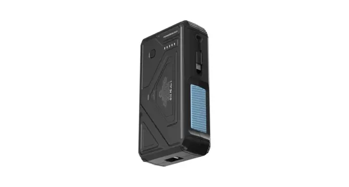 Powerology 27000mAh Solar Wireless Charging Power Bank - Black