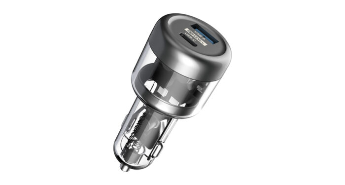 Powerology 35W Transparent Car Charger A+C Port version