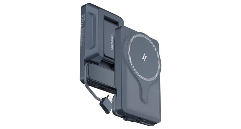 Powerology 5000Mah Power Bank With Magnetic Wireless Charger Car Mount | Signals Electronics Powerology 5000mAh Power Bank With Magnetic Wireless Charger Car Mount