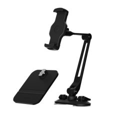 Powerology Adjustable Long Arm 360° Rotatable Suction Phone Holder - Black