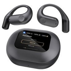 Powerology Air Conduction ENC TWS Earbuds and Charging Case with Display 60mAh - Black