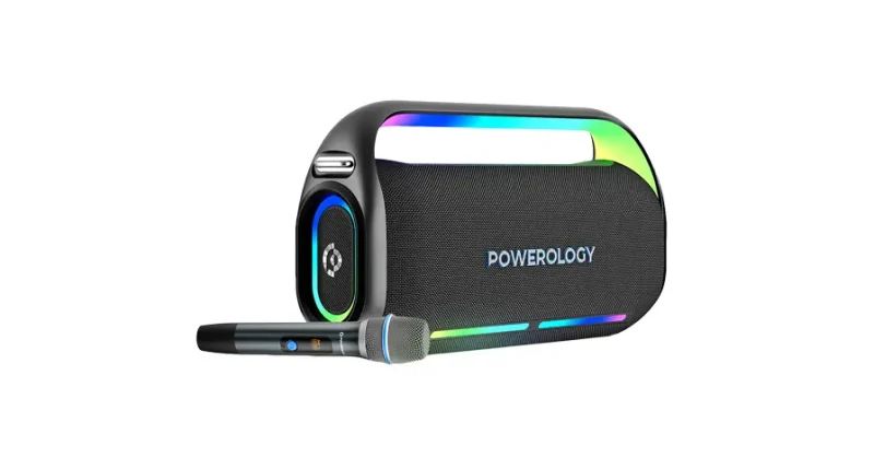 Powerology Deep Bass Party Speaker - Black
