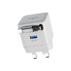 Powerology Dual Output | Retractable GaN Charger