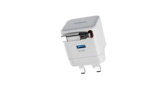 Powerology Dual Output | Retractable GaN Charger