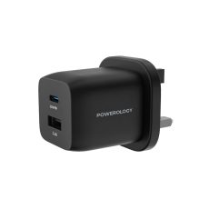 Powerology Dual Port Ultra-Compact Quick GaN Charger