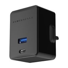 Powerology Dual Port Ultra-Quick PD Charger 36W - Black