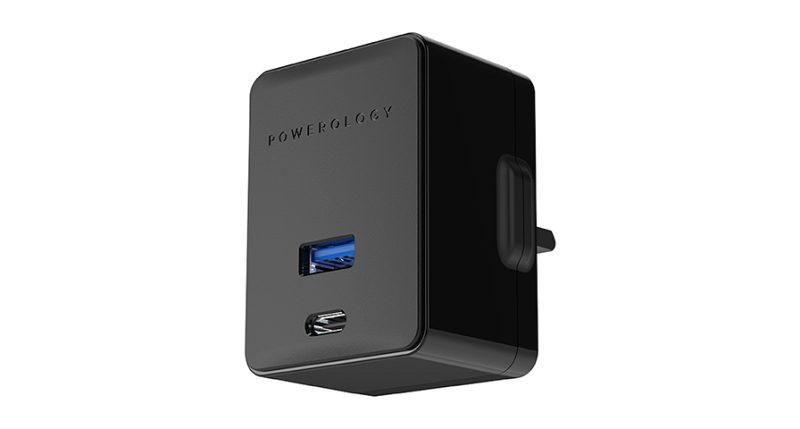 Powerology Dual Port Ultra-Quick PD Charger 36W - Black