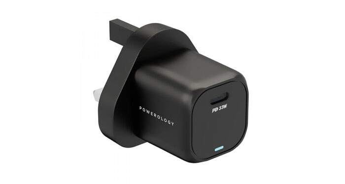 Powerology GaN PD Charger 33W UK - Black
