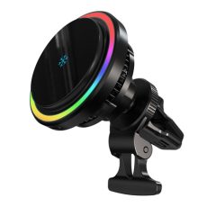 Powerology Qi2 Standard - 15W Compatible With iPhone15 MagSafe Fast Charger - Black