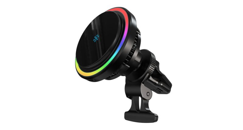 Powerology Qi2 Standard - 15W Compatible With Iphone15 Magsafe Fast Charger - Black | Signals Electronics Powerology Qi2 Standard - 15W Compatible With iPhone15 MagSafe Fast Charger - Black