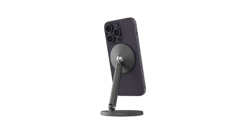 Powerology Rotatable Desktop Magsafe Phone Stand with 17*N5 Magnets - Dark Grey