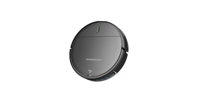 Powerology Smart Robovac Vacuum &Amp; Mop - Black | Signals Electronics Powerology Smart Robovac Vacuum & Mop - Black