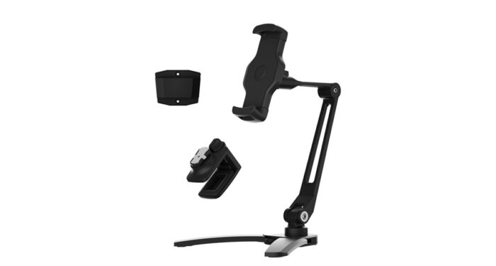 Powerology Solid Alloy Aluminum 360° Rotatable Suction Phone Holder - Black