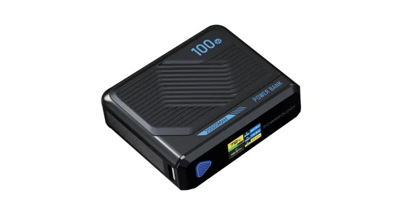 Powerology Ultra Mini 20000Mah Power Bank - Black | Signals Electronics Powerology Ultra Mini 20000mAh Power Bank - Black