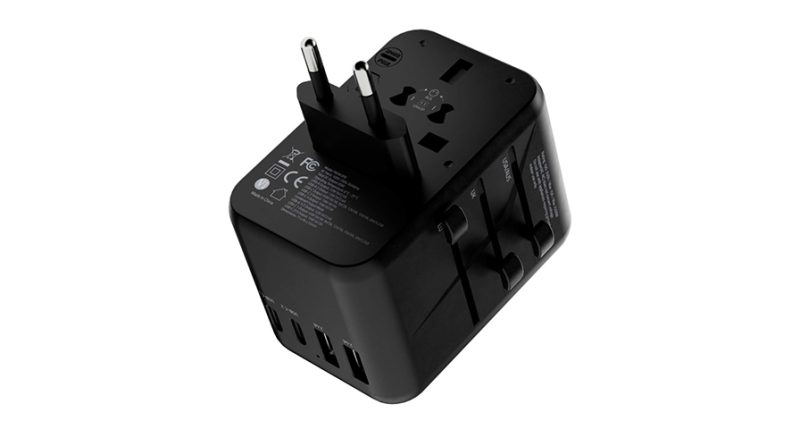 Powerology Universal Multi-Port Travel Adapter Pd 65W ( 3X Type-C / 2X Usb-A Ports ) | Signals Electronics Powerology Universal Multi-Port Travel Adapter PD 65W ( 3X Type-C / 2X USB-A Ports )