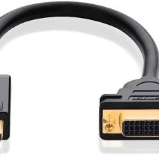 محول UGREEN DisplayPort ذكر إلى DVI أنثى 15 سم - أسود