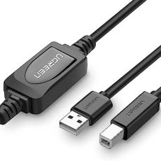 كابل طابعة نشط USB 2.0 A Male إلى B Male من UGREEN بطول 10 أمتار (أسود) 10374