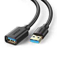 كابل تمديد يوجرين USB 3.0 ذكر إلى أنثى 1 متر (أسود)