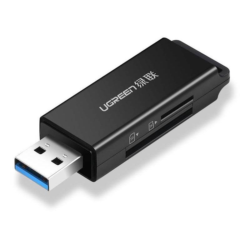 يوجرين قارئ بطاقات Usb 3.0 إلى Tf وSd - نقل بيانات سريع | Signals Electronics يوجرين قارئ بطاقات USB 3.0 إلى TF وSD - نقل بيانات سريع