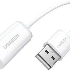 كابل يوجرين USB A إلى 3.5 مم AUX (أبيض) 30712
