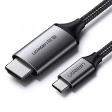 كابل يوجرين USB-C إلى HDMI 1.5م (رمادي أسود) - جودة عالية
