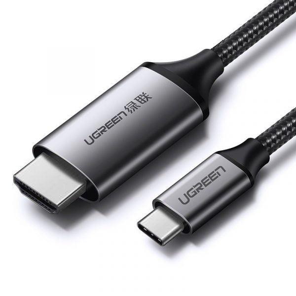 كابل يوجرين Usb-C إلى Hdmi 1.5م (رمادي أسود) - جودة عالية | Signals Electronics كابل يوجرين USB-C إلى HDMI 1.5م (رمادي أسود) - جودة عالية